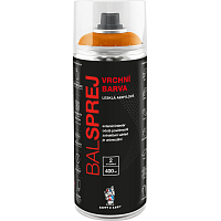 BALSPREJ vrchní uniwersalna akrylowa farba w sprayu, RAL 1028 żółty melonowy, 400 ml
