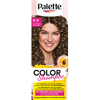 Palette Color Shampoo barwa do włosów 6-0 Jasny brąz, 50 ml