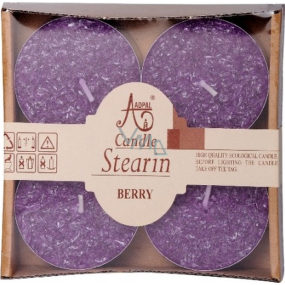 Adpal Stearin Maxi Berry - Borůvky vonné čajové svíčky 4 kusy