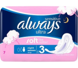 Always Sensitive Ultra Night wkładki higieniczne z skrzydełkami 7 sztuk