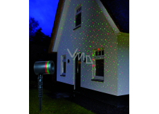 Annas Collection LED laser 4x funkcje niebo - stały, czerwony/zielony
