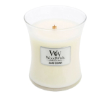 WoodWick Island Coconut - Kokosový ostrov vonná svíčka s dřevěným knotem a víčkem sklo střední 275 g