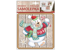 Samolepka plastická niedźwiedź polarny 23 x 18 cm