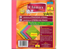 Clanax Uniwersalna ściereczka z wiskozy 35 x 38 cm 125 g/m2 4 sztuki