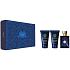 Versace Dylan Blue toaletní voda pro muže 50 ml + sprchový gel 50 ml + balzám po holení 50 ml, dárková sada