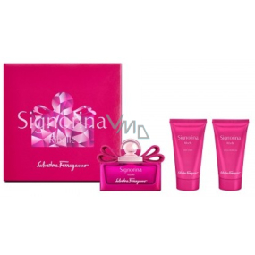 Salvatore Ferragamo Signorina Ribelle parfémovaná voda pro ženy 50 ml + sprchový gel 50 ml + tělové mléko 50 ml, dárková sada
