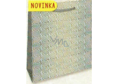 Nekupto Torba prezentowa hologram 32 x 26 x 13 cm Srebrna 123 02 THL