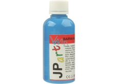 JP arts Farba do tkanin na jasne materiały, brokatowa 6. Jasnoniebieska 50 g