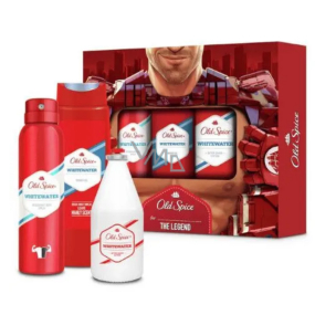 Old Spice White Water Trio deodorant sprej 150 ml + 2v1 sprchový gel na tělo a vlasy 250 ml + voda po holení 100 ml, kosmetická sada pro muže