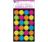 Samolepky neonové Smajlíci 15 x 10 cm 4 archy