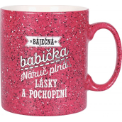 Albi Kameninowy kubek Babcia malinowy 570 ml