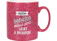 Albi Kameninowy kubek Babcia malinowy 570 ml