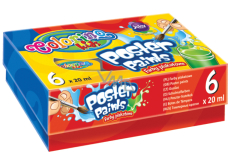 Colorino Poster Paints farby temperowe w pojemniku 6 x 20 ml