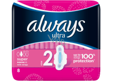 Always Ultra Super wkładki higieniczne z skrzydełkami 8 sztuk