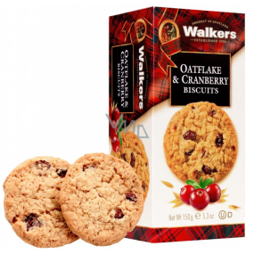 Walkers Skotské sušenky s ovesnými vločkami a kousky brusinek 150 g