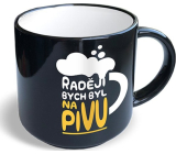 Nekupto Vtipný hrnek Raději bych byl na pivu 300 ml