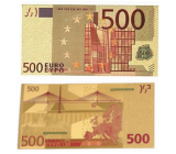 Talisman Złoty plastikowy banknot 500 EUR