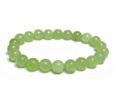 Olivin / Peridot elastyczny bransoletka naturalny kamień, kulka 8 mm / 16 - 17 cm, kamień chroniący ludzką aurę