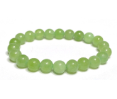 Olivin / Peridot elastyczny bransoletka naturalny kamień, kulka 8 mm / 16 - 17 cm, kamień chroniący ludzką aurę