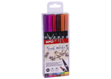 Apli Brush Marker marker do akwareli z dwoma końcówkami 12 sztuk, zestaw