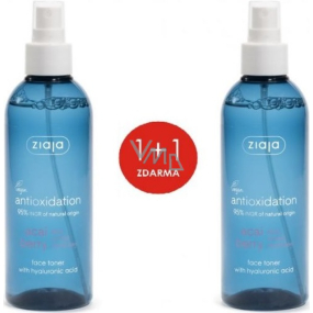 Ziaja Acai Berry pleťový tonik s kyselinou hyaluronovou rozprašovač 2 x 200 ml, duopack
