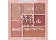Sunkissed Oh So Natural Face Palette paletka cieni do oczu 4 x 0,9 g + rozświetlacz 1,3 g + róż 1,3 g + bronzer 1,7 g