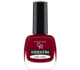 Golden Rose Keratin Nail Color lakier do paznokci 41 Dark Red 10,5 ml