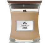 WoodWick Cashmere - Kašmír vonná svíčka s dřevěným knotem a víčkem sklo malá 85 g