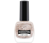 Golden Rose Keratin Nail Color Glitter lak na nehty 404 10,5 ml
