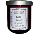 Heart & Home Słodkie wiśnie sojowa świeca zapachowa z imieniem Iveta 110 g