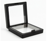 Ramka 3D uniwersalna plastikowa z folią, czarna 11 x 11 cm