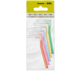 Spokar XML 0,4 - 0,8 mm szczoteczki międzyzębowe zestaw mix 5 sztuk + pokrywka 5 sztuk