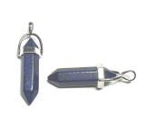 Lapis Lazuli wahadło sześciokąt naturalny kamień 41 x 13 mm, kamień harmonii