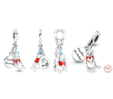 Charm Srebrna 925 Disney Kubu Puchatek - Urodzinowy Kubu Puchatek, 2w1 zawieszka na bransoletkę urodziny