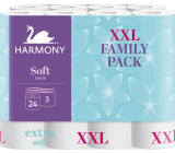 Harmony Soft biały nieperfumowany papier toaletowy 15,7 m 3 warstwowy 24 sztuk