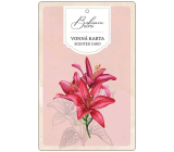 Bohemia Gifts Aromatyczna karta zapachowa czerwone kwiaty delikatny i świeży zapach 10,5 x 16 cm