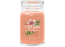 Yankee Candle Tropical Breeze - Tropikalna bryza świeca zapachowa Signature duże szkło 2 knoty 567 g