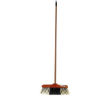 Clanax Mr. Broom miotła z tyčí imitacja drewna gruby gwint 130 cm