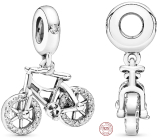 Zawieszka ze srebra próby 925 Błyszczące koło, charms do bransoletki sportowej