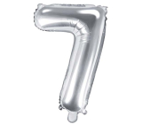 Ditipo Balonik foliowy numer 7 srebrny 35 cm 1 sztuka