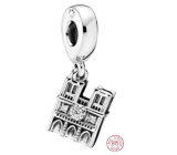 Zawieszka ze srebra próby 925 Notre Dame, charms do bransoletki podróżniczej
