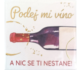 Albi Magnetka z ramką Podaj mi wino a nic ci się nie stanie! 6,5 x 6,5 cm
