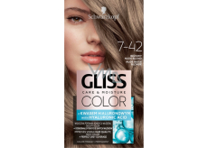 Schwarzkopf Gliss Color farba do włosów 7-42 Naturalny jasny blond 2 x 60 ml