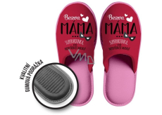 Nekupto Papučárna Dárkové papuče velikost 39-40 Bezva mama superbohaterka 1 par
