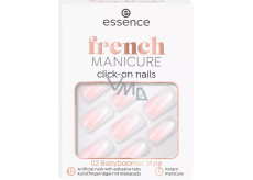 Essence French Click & Go sztuczne paznokcie 02 Babyboomer Style 12 sztuk