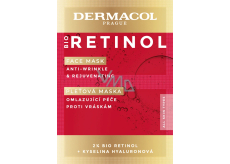 Dermacol Bio Retinol odmładzająca maska przeciwzmarszczkowa 2 x 8 ml