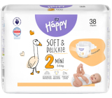 Bella Happy Mini 2 3 - 6 kg pieluchy dla dzieci 38 sztuk