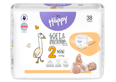 Bella Happy Mini 2 3 - 6 kg pieluchy dla dzieci 38 sztuk