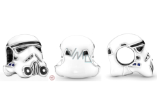 Zawieszka ze srebra próby 925 Marvel Star Wars Hełm Stormtroopera, koralik do bransoletki