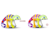 Charm Srebrny 925 Termo - Chameleon pruhowany, koralik na bransoletkę, zwierzę